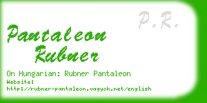 pantaleon rubner business card